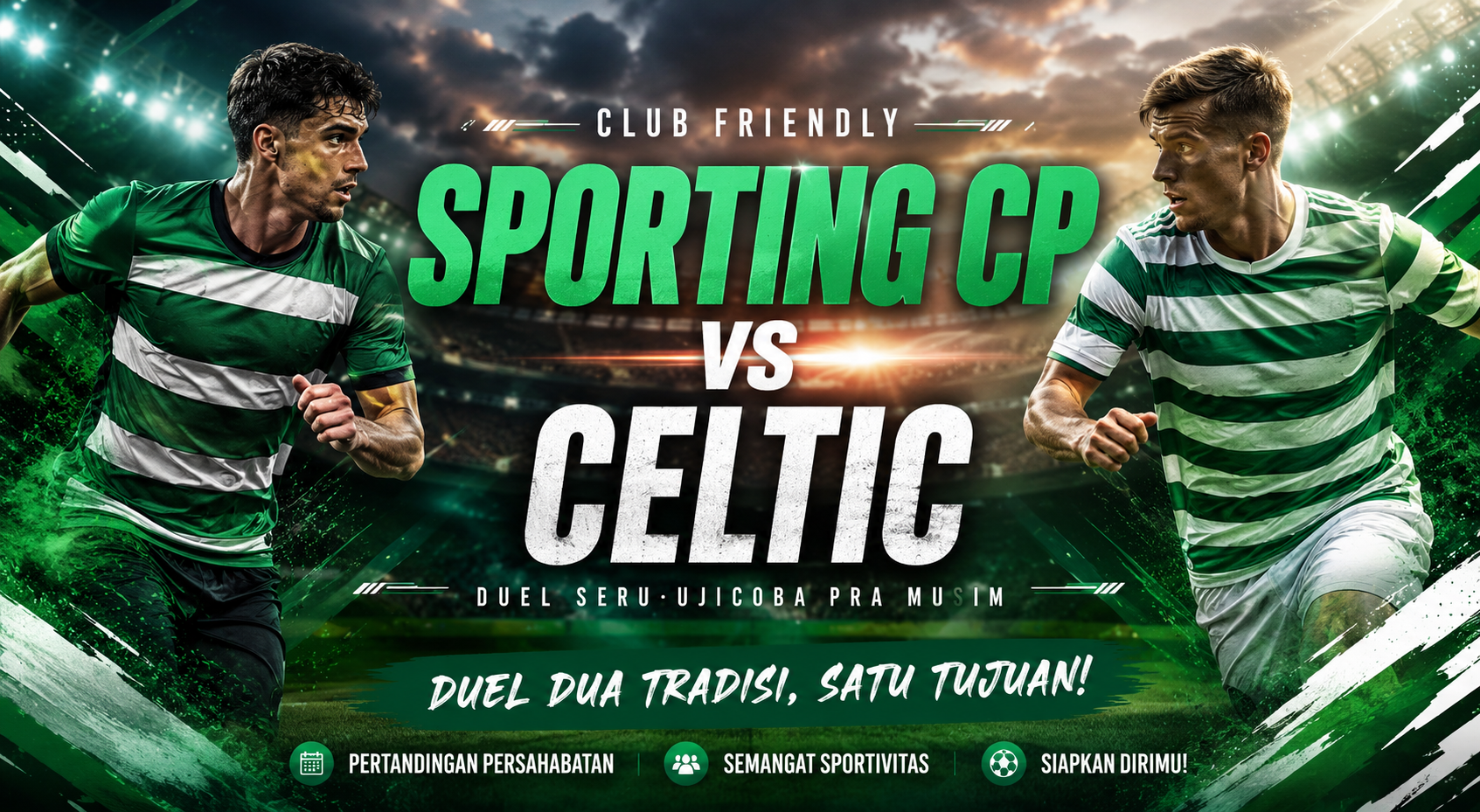 Club Friendly Sporting CP kontra Celtic Membuka Kesempatan Kedua Tim Menunjukkan Kesiapan Menghadapi Musim Baru, Semua Dapat Disimak Melalui Jalalive