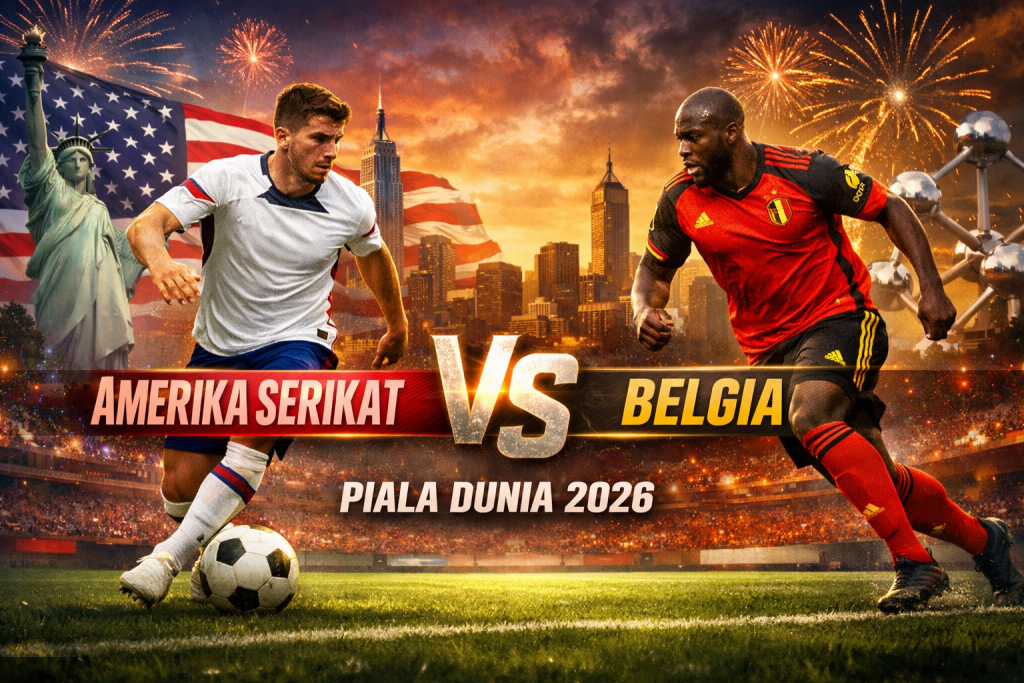 Jalalive Hadirkan Amerika Serikat vs Belgia Piala Dunia 2026 Besok Pagi 07.00 WIB Duel Menarik yang Menentukan Perjalanan di Fase Gugur