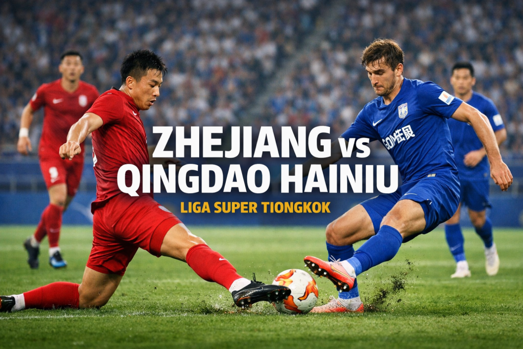 Jalalive Sajikan Duel Zhejiang vs Qingdao Hainiu yang Siap Memanaskan Liga Super Tiongkok