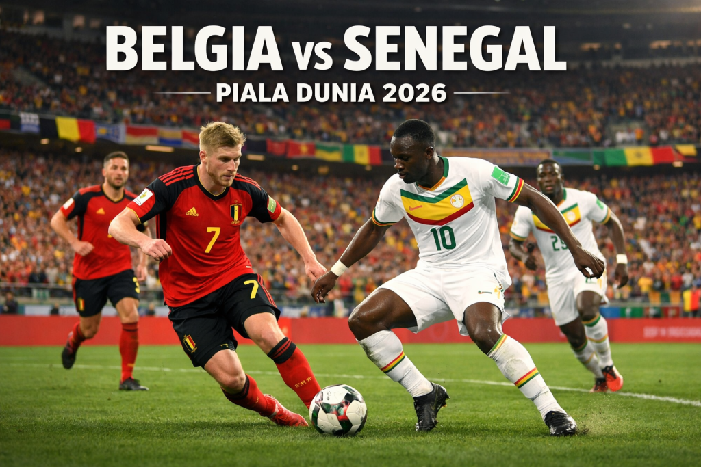 Jalalive Tampilkan Streaming Belgia vs Senegal Piala Dunia 2026 Pukul 03.00 WIB – Pertandingan Penentu di Fase Gugur yang Layak Ditunggu