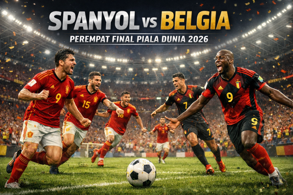 Streaming Spanyol vs Belgia Perempat Final Piala Dunia 2026 Pukul 02.00 WIB di Jalalive, Duel Penentu Siapa yang Melangkah ke Semifinal
